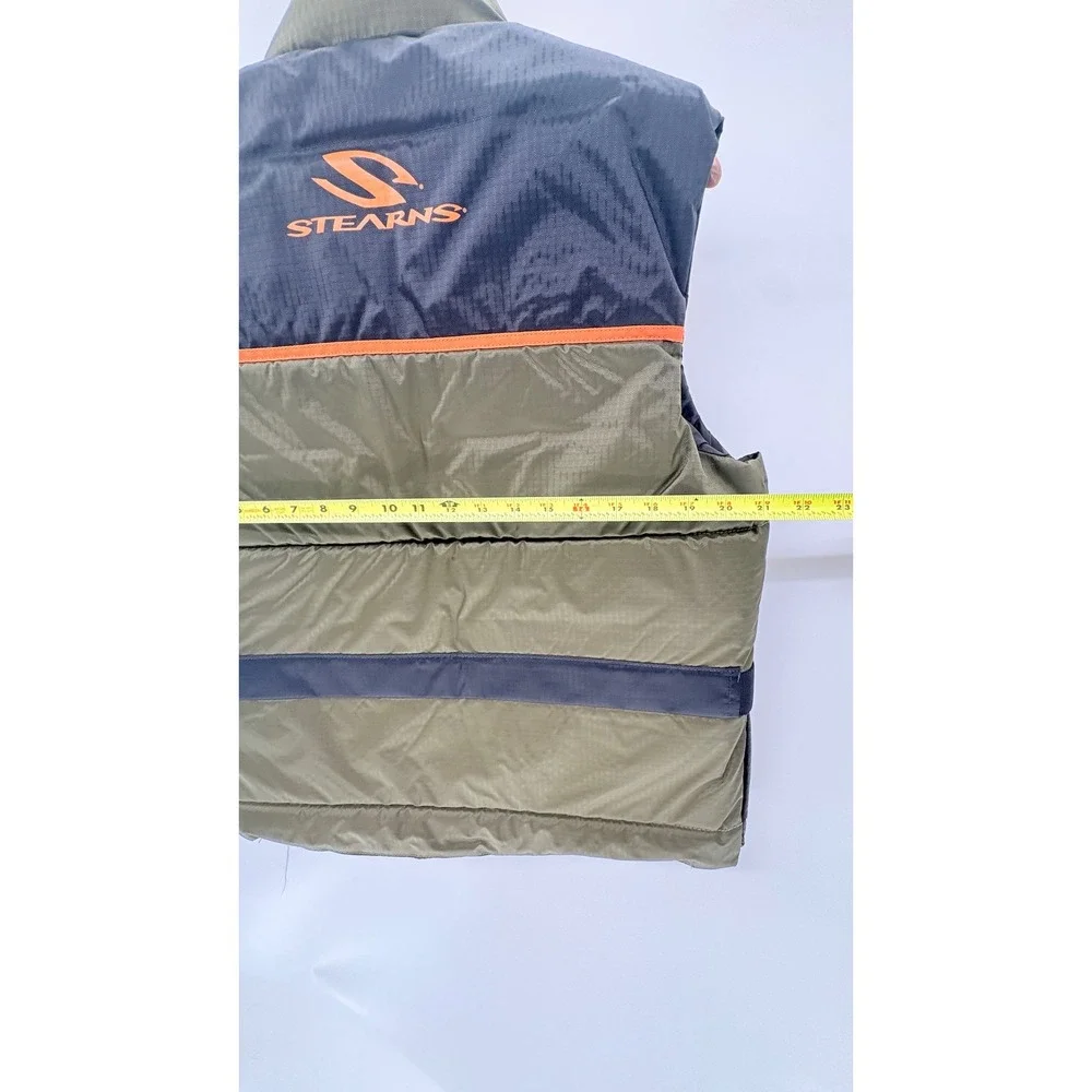 Stearns Fishing Vest Floatation Men Size Medium Green Outdoor‎ New